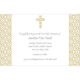 Elegant Beige Cross Invitations Image 3 of 3